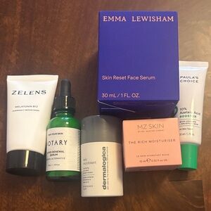 Six Unopened Skincare Products, Full & Sample Size